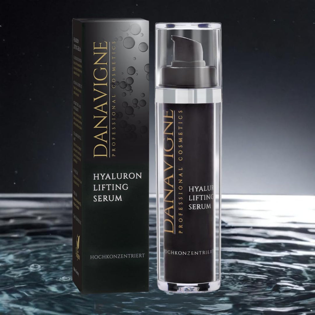 Danavigne Reines Hyaluron Serum Hochkonzentriert 2% [50Ml] I Straffendes Hyaluronsäure Serum Mit anti Falten Effekt I Lifting Serum Gesicht, anti Aging