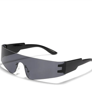 One-Pieces Sunglasses Men Women Fashion Rimless Punk Multicolor Male Shades Eyewear New Trendy Female UV400 Sun Glasses