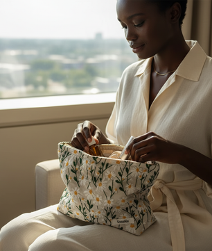 Bolsa de belleza floral