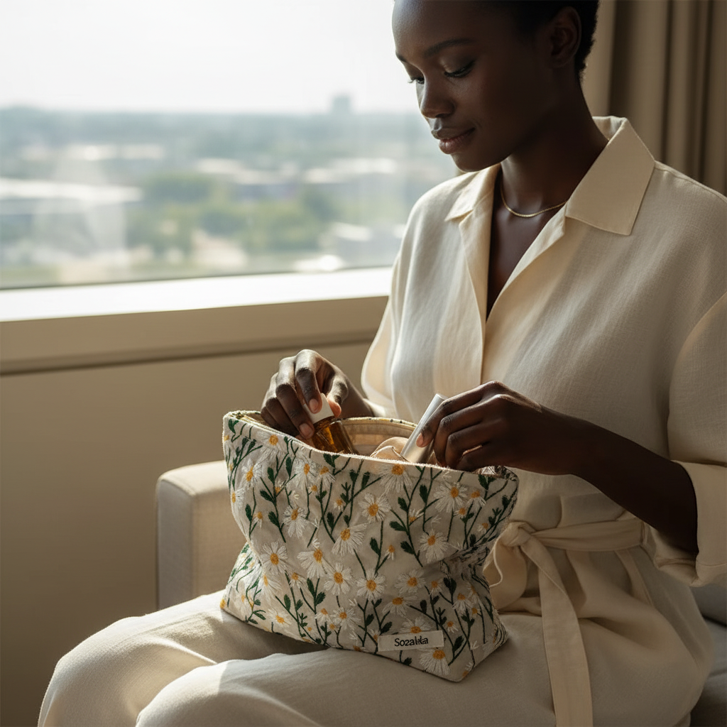 Bolsa de belleza floral