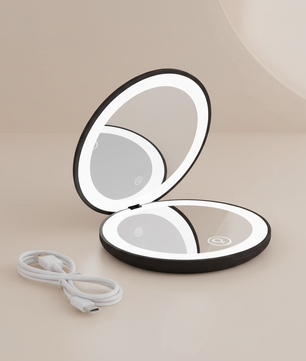 Rechargeable LED Compact Mirror – Precision Beauty Anywhere