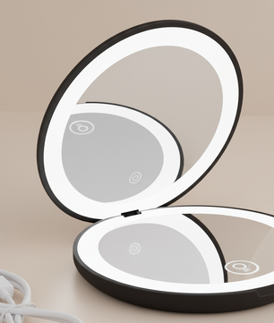 Rechargeable LED Compact Mirror – Precision Beauty Anywhere
