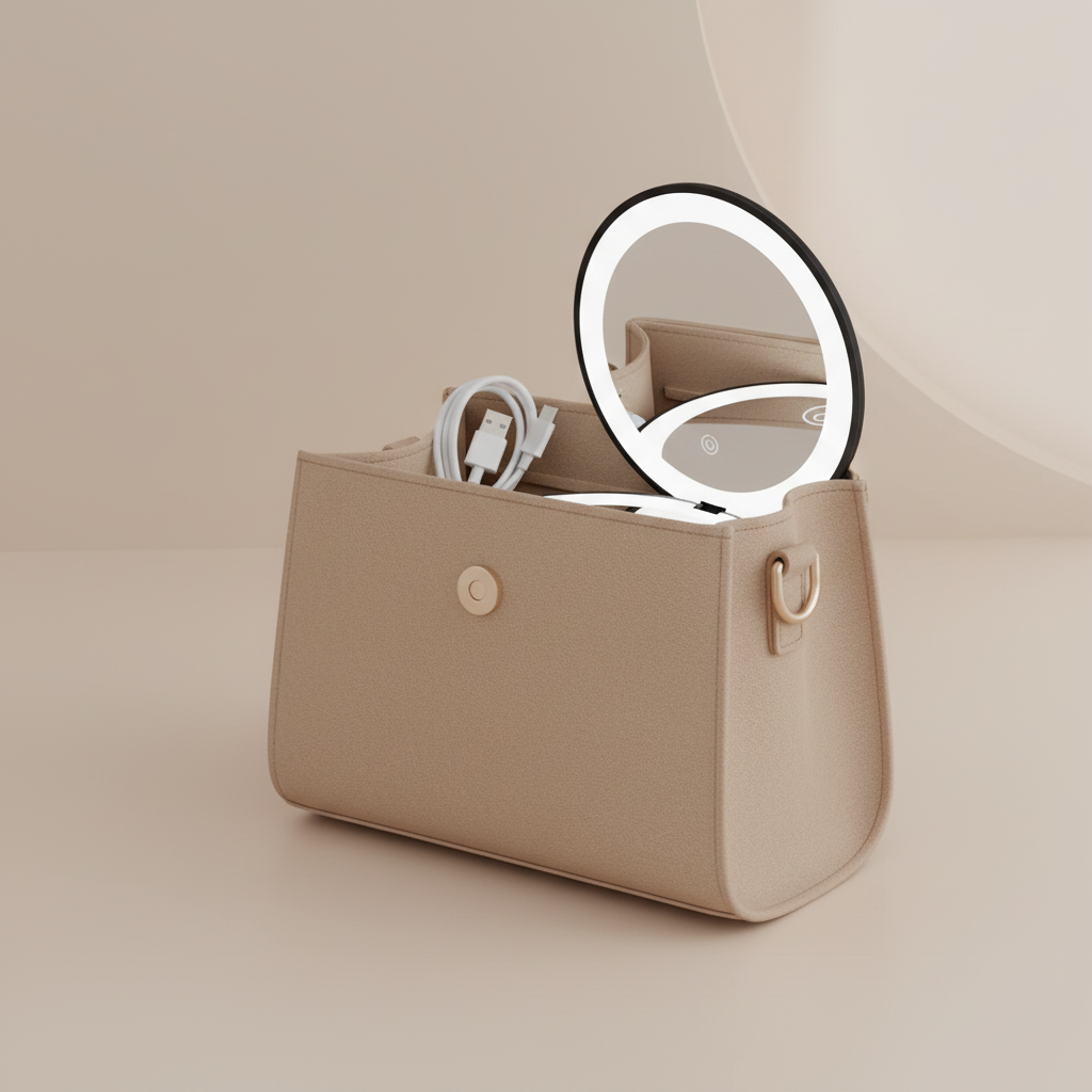 Rechargeable LED Compact Mirror – Precision Beauty Anywhere