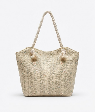 NOREA Straw Tote Bag – Lightweight Summer Shoulder Bag