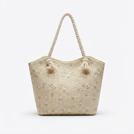 NOREA Straw Tote Bag – Lightweight Summer Shoulder Bag